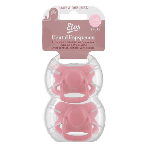 Etos Fopspenen 0-6M Set van 2 Violet/Roze
