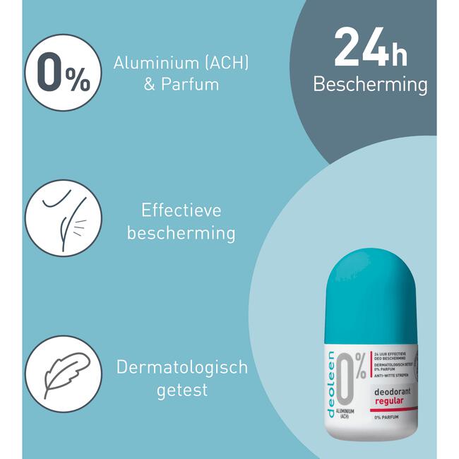 Deoleen Regular 0% Aluminium Deodorant Roller 50 ML
