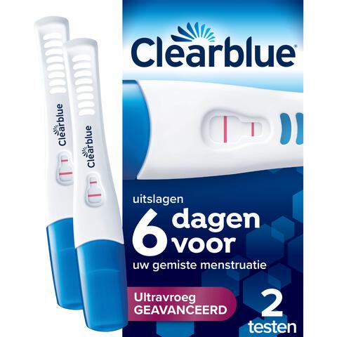 Clearblue Vroege Geavanceerd Detectie Zwangerschapstest 2 Stuks