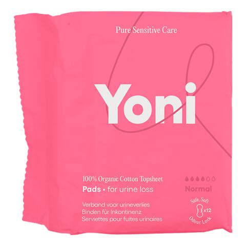 Yoni Verband Urineverlies Normal Bio Katoenen Toplaag 12 stuks