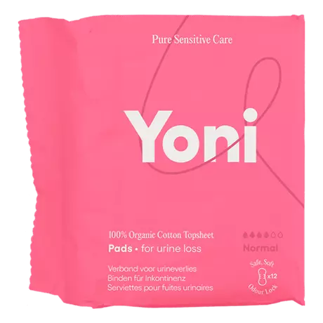 Yoni Verband Urineverlies Normal 100% Bio Katoenen Toplaag 10 stuks