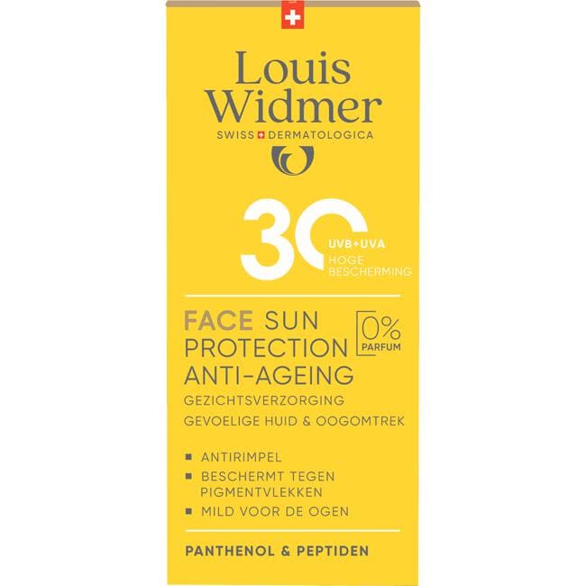Louis Widmer Face Sun Protection Anti-Ageing SPF30 Zonder Parfum SPF30 50 ML