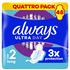 Always Maandverband Ultra Long Wings Quatro Pack