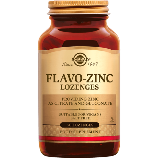 Solgar Flavo-Zinc Lozenges Zuigtabletten 50 stuks