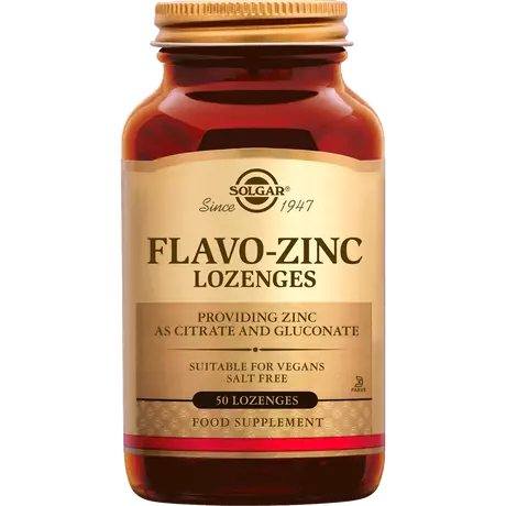 Solgar Flavo-Zinc Lozenges Zuigtabletten 50 stuks