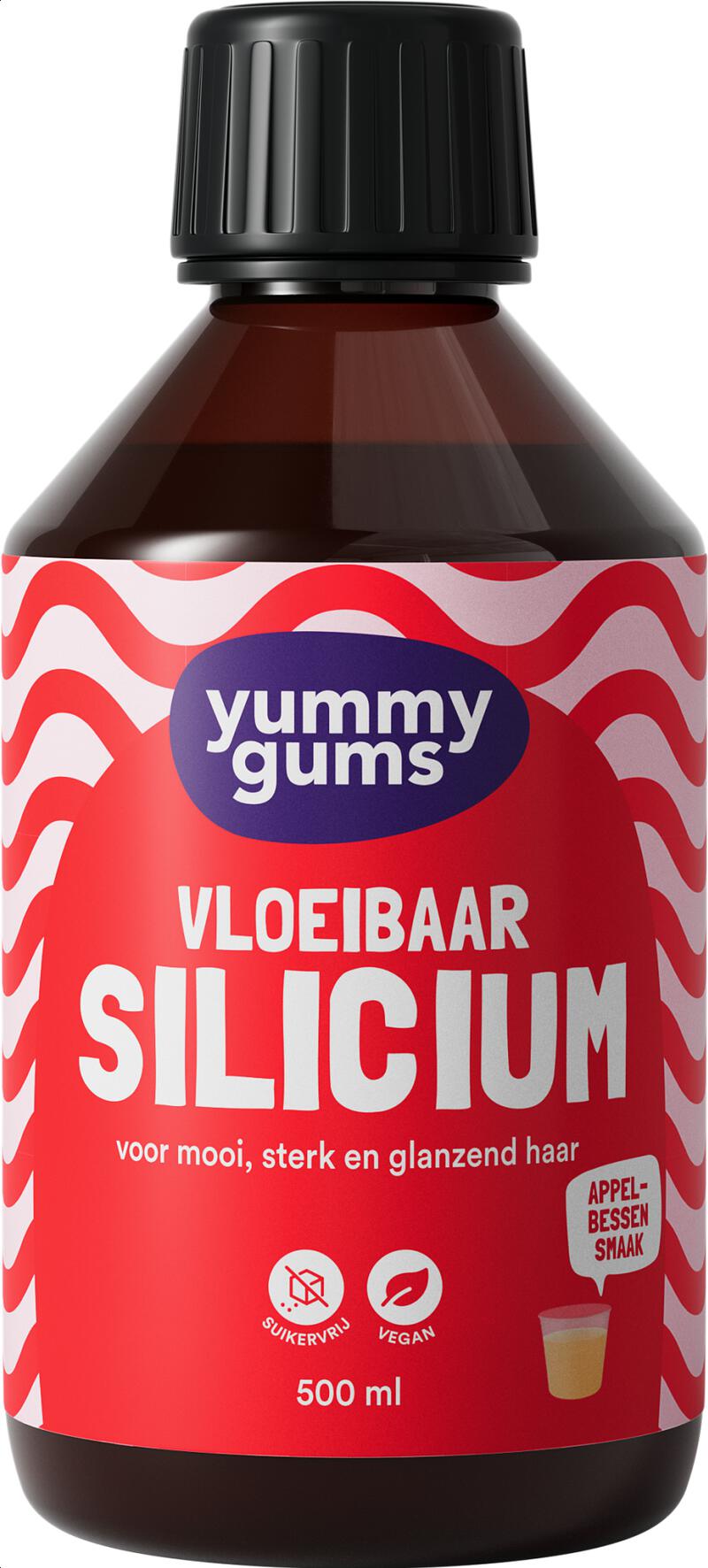 Yummygums Vloeibaar Silicium Suikervrij 500 ML