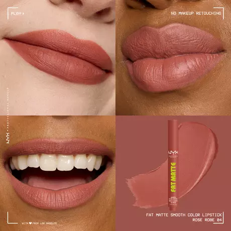 NYX Professional Make Up Fat Matte Lipstick 04 Rose Robe Nude