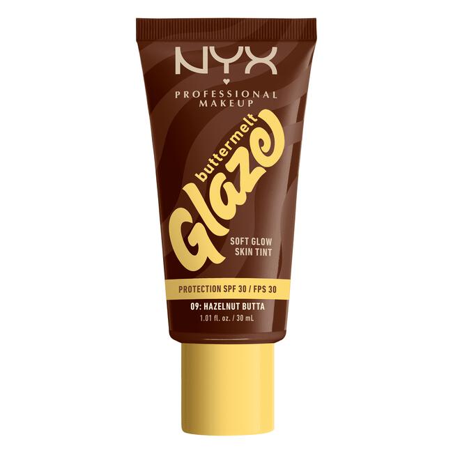 NYX Professional Makeup Buttermelt Glaze Skin Tint SPF 30 9 Hazelnut Butta