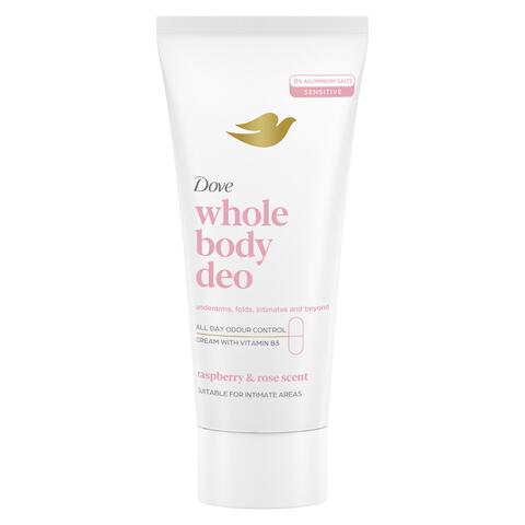 Dove Whole Body Raspberry & Rose Deodorant Cream 75 gram