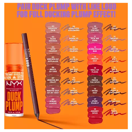 NYX Professional Makeup Duck Plump Lip Plump Laquer Lipgloss 9 Strike A Rose