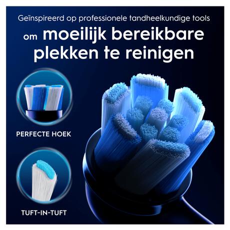 Oral-B iO Ultimate Clean Opzetborstels Zwart 2 Stuks