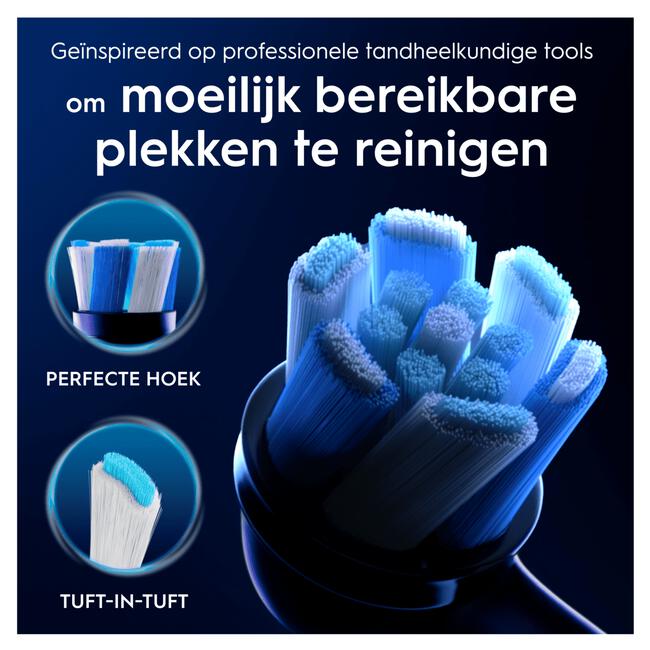 Oral-B iO Ultimate Clean Opzetborstels Zwart 2 Stuks
