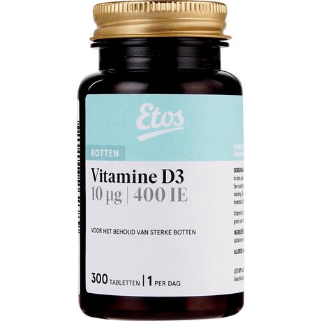 Etos Vitamine D3 10µg 400 IE 300 tabletten