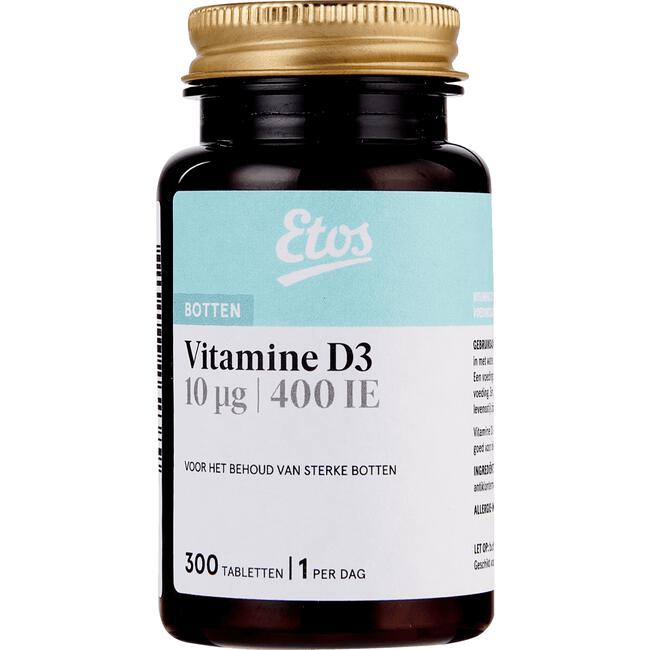 Etos Vitamine D3 10 µg | Tabletten 300 tabletten 300 EA | Etos