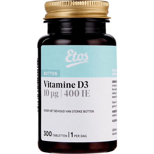 Etos Vitamine D3 10µg 400 IE Tabletten 300 stuks