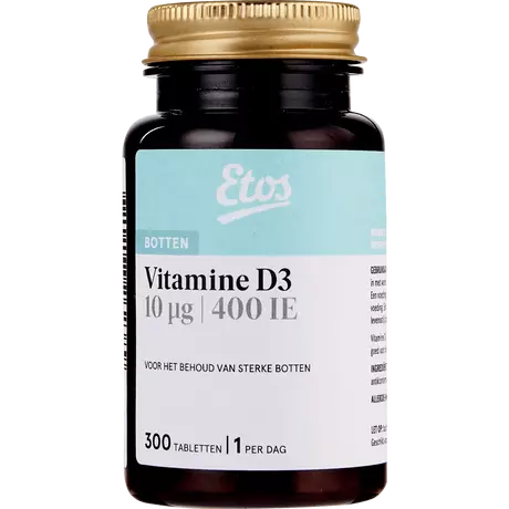 Etos Vitamine D3 10µg 400 IE Tabletten 300 stuks