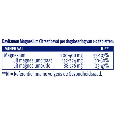 Davitamon Magnesium Citraat Tabletten 120 stuks