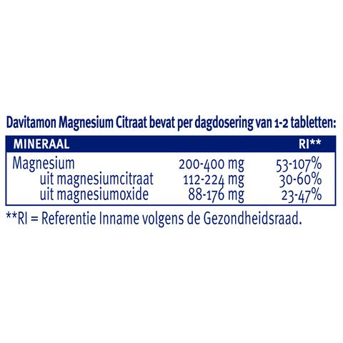 Davitamon Magnesium Citraat Tabletten 120 stuks