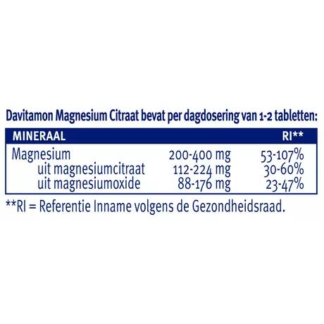 Davitamon Magnesium Citraat Tabletten 120 stuks