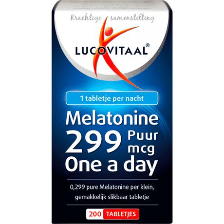 Lucovitaal MELATONINE 299 MCG  PUUR