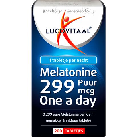 Lucovitaal MELATONINE 299 MCG  PUUR