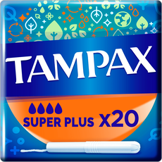 Tampax Super Plus Tampons Met Kartonnen Inbrenghuls 20 Stuks