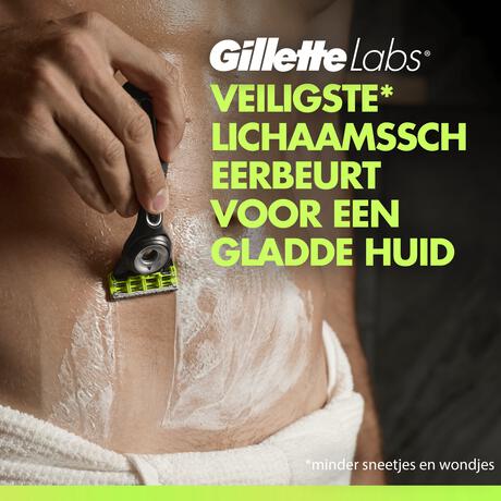 GilletteLabs Body + Intimate Navulmesjes 8 stuks