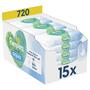 Pampers Harmonie Aqua Billendoekjes 15x48 Stuks