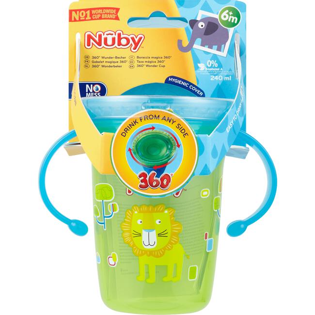 Nûby 360 Graden Wondercup met Handvaten Groen 6+ m 240 ML