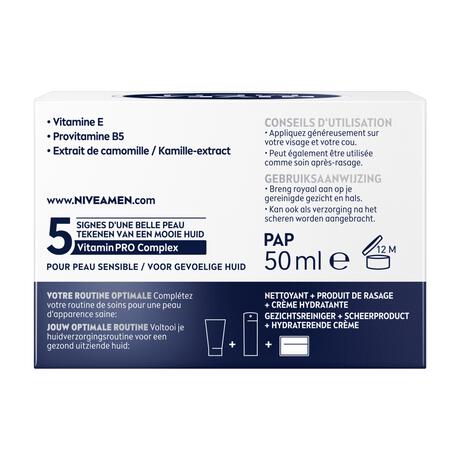NIVEA MEN Sensitive Hydraterende Gezichtscrème Gevoelige Huid 50 ML