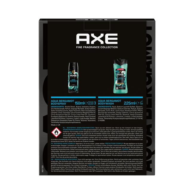 Axe Duo Set Fine Fragrance Aqua Bergamot Geschenkset
