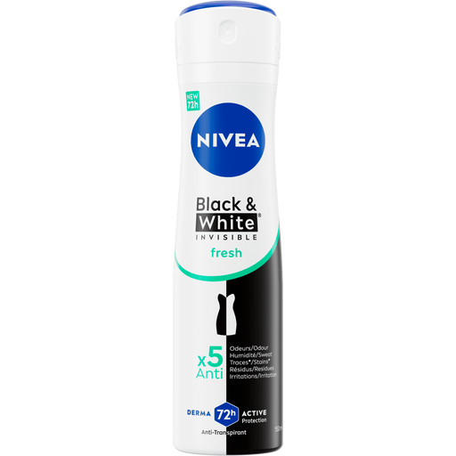 NIVEA Black & White Invisible Fresh Deodorant Spray 150 ML