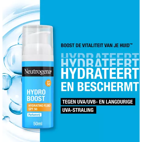 Neutrogena Hydro Boost Hydrating Fluid Dagcrème SPF50 Alle Huidtypen 50 ML