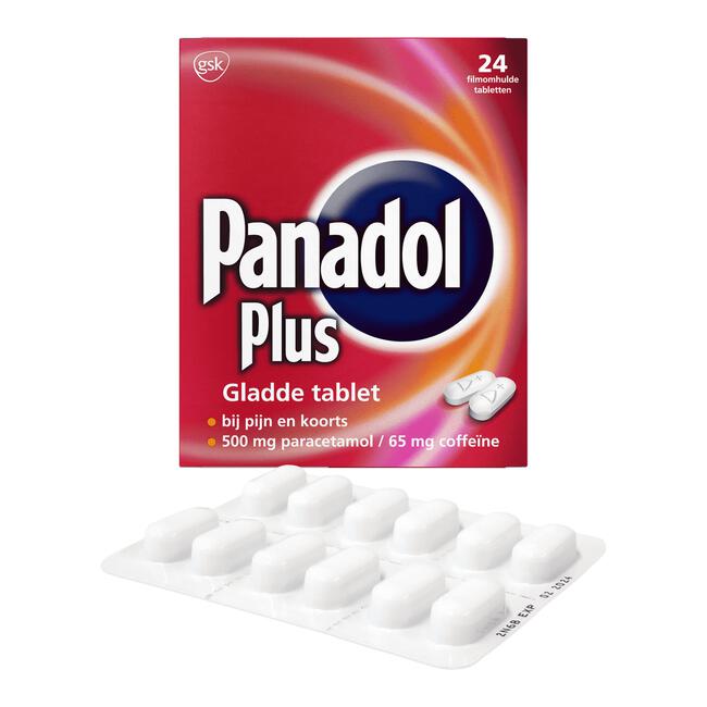 Panadol Plus Gladde Tablet Paracetemol Filmomhuld