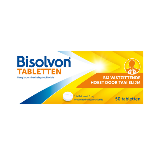 Bisolvon Bij Vastzittende Hoest Voor Volwassen 8 MG Tabletten 50 stuks