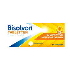 Bisolvon Bij Vastzittende Hoest Voor Volwassen 8 MG Tabletten 50 stuks