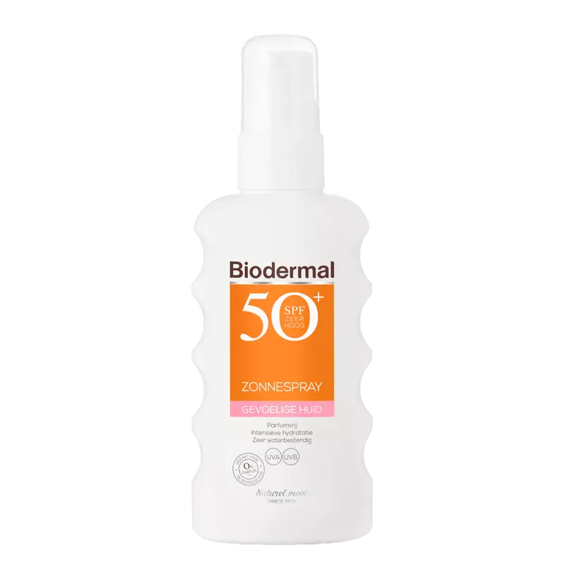 Biodermal Gevoelige Huid Zonnebrand Spray SPF50+ 175 ML