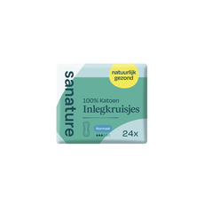 Sanature 100% Katoenen Inlegkruisjes Normaal Zakje 24 stuks