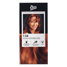 Etos Permanente Haarkleuring 7.34 goud koperblond