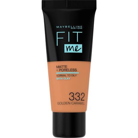 Maybelline New York Fit Me Matte + Poreless Foundation 332 Golden Caramel