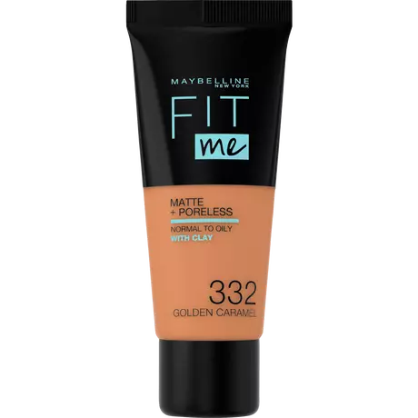 Maybelline New York Fit Me Matte + Poreless Foundation 332 Golden Caramel
