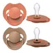 Difrax LOVI Prime Fopspeen 6-18M Granola/Orange 2 stuks