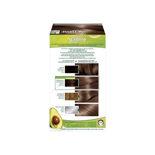 Garnier Nutrisse Crème Permanente Haarverf 6 Natuurlijk Donkerblond