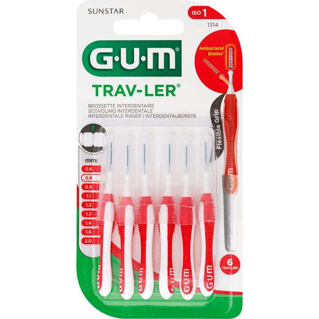 GUM Trav-Ler Rood 0,8 MM