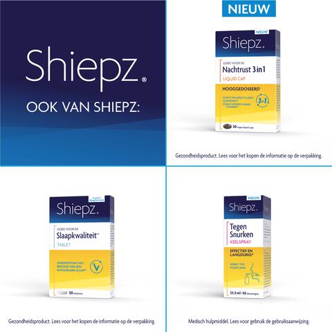 Shiepz Nachtrust 8 uur 30 tabletten