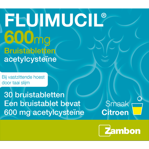 Fluimucil Acetylcyste 600 MG Bruistabletten 30 stuks