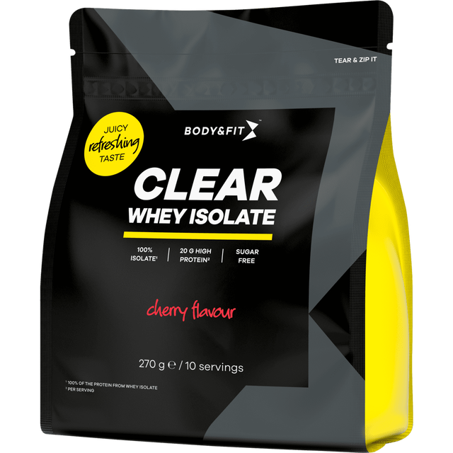 Body & Fit Clear Whey Isolate Poeder Cherry 270 gram