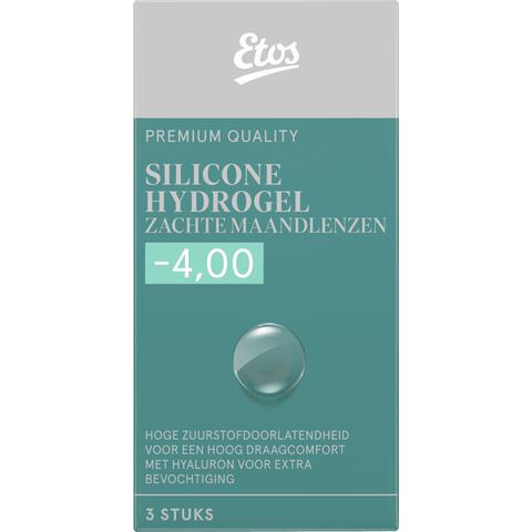 Etos Silicone Hydrogel Zachte Maandlenzen -4.00 3st.