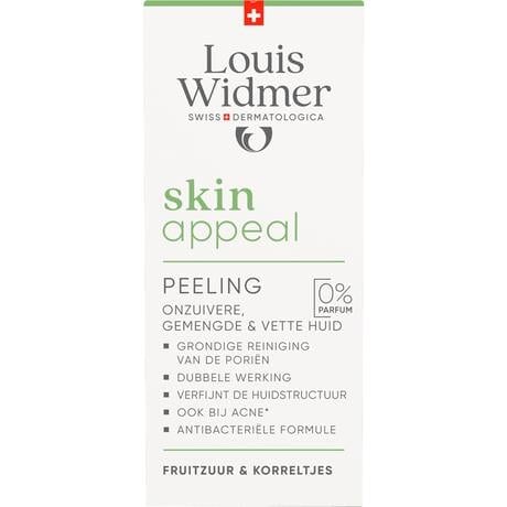 Louis Widmer Skinappeal Peeling Zonder Parfum 50 ML
