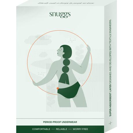 Snuggs period underwear Brazilian light black L